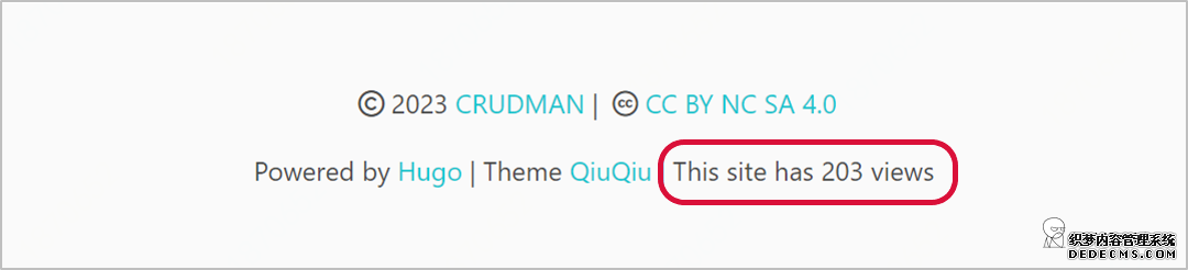 图2. 站点访问量统计截图