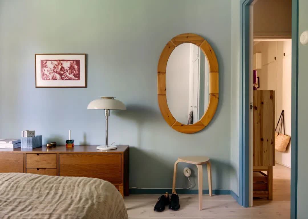 58平北欧公寓，绿色亚麻色营造自然氛围，更好的还原心中家的样子