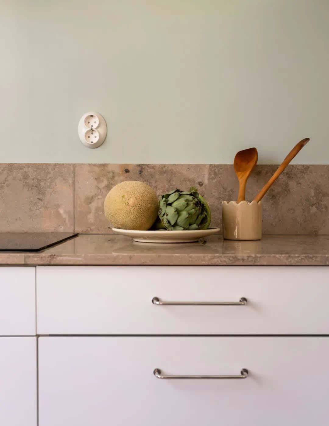 58平北欧公寓，绿色亚麻色营造自然氛围，更好的还原心中家的样子